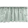 thumbnail image 1 of Leaf Print Window Valance, Tropical Themed Pastel Sketch Artwork for Palm Leaves Exotic Modern, Curtain Valance for Kitchen Bedroom with Rod Pocket, 54" X 18", Almond Green and White, by Ambesonne, 1 of 2