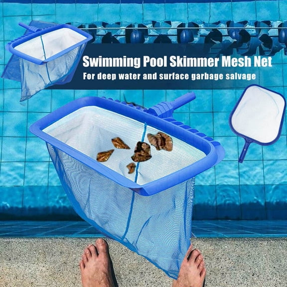 Leaf Rake Mesh Frame Net Skimmer Cleaner Swimming Pool Spa Tool New