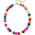 thumbnail image 1 of Leaf Resin Chunky Beaded Necklace for Women, Simple Modern Style Necklace Jewelry Accessory, 1 of 11
