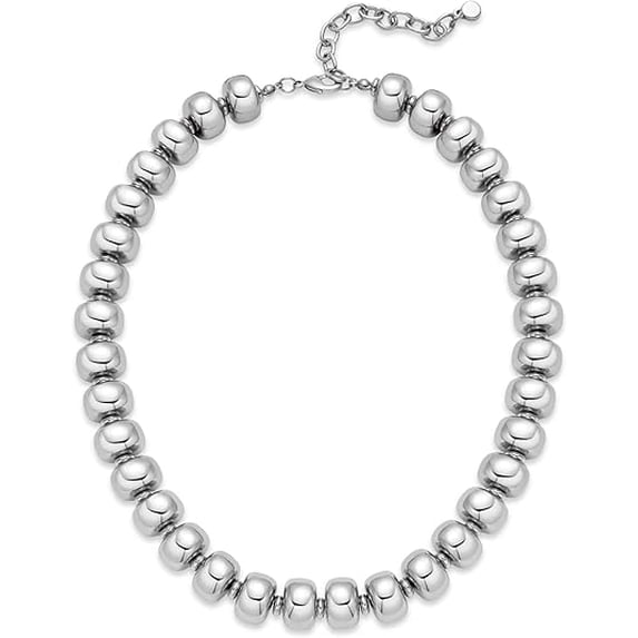 Leaf Resin Chunky Beaded Necklace for Women, Simple Modern Style Necklace Jewelry Accessory