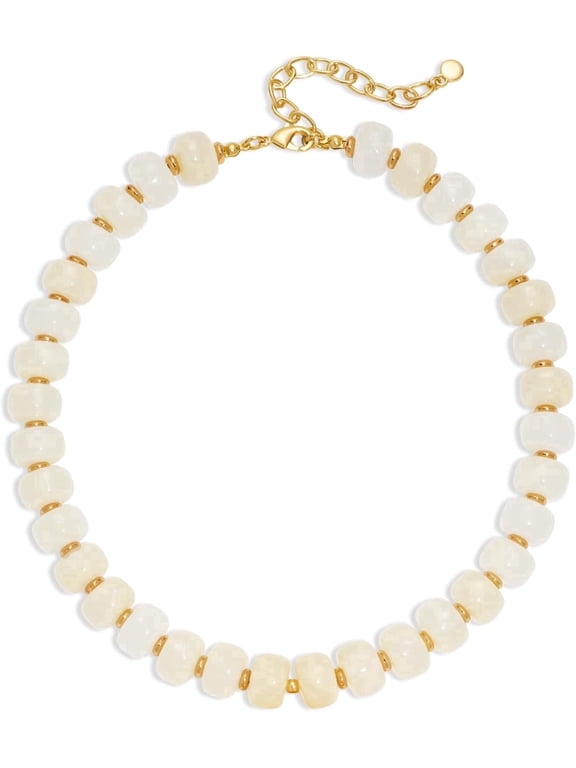 Resin Chunky Beaded Necklace for Women, Simple Modern Style Necklace Jewelry Accessory