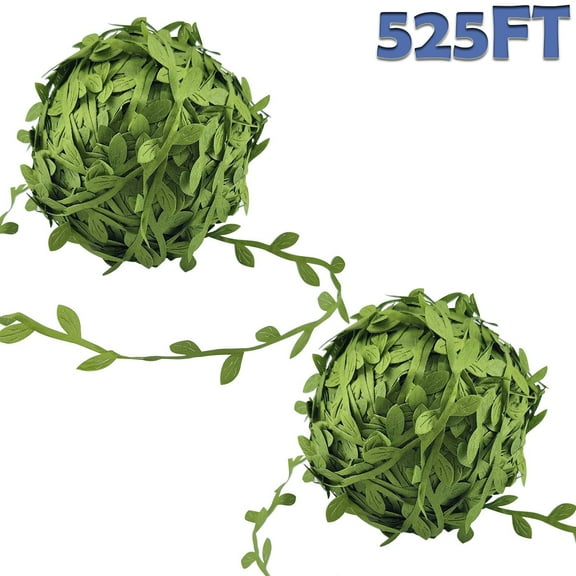 Leaf Ribbon Artificial Vines Leaves String for Decorative Home Wall Garden Wedding Party Wreaths DIY Craft