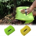 thumbnail image 1 of Leaf Scoop Hand Rake Set with Protective Gloves, Lightweight Ergonomic Plastic Leaf Collector for Yard, Lawn and Garden Cleanup, 1 of 4