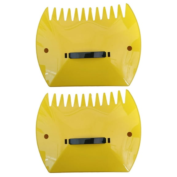 Garden Leaf Grabbers, Leaf Collector Garden Leaf Scoops with Handle, Large Plastic Handheld Rakes for Picking up Leaves