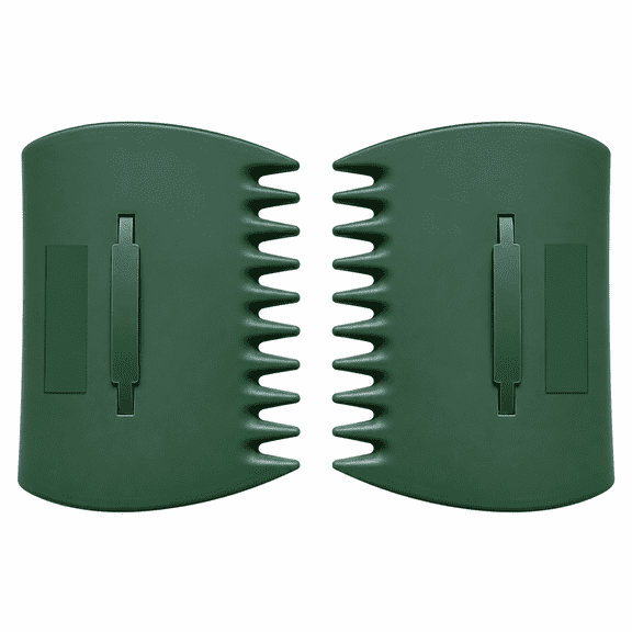 Leaf Scoops for Yard Cleanup, 2 Pack Green Garden Leaf Grabber Claws with Hand Straps, Lightweight Lawn Debris Collector for Leaves, Grass Clippings, Mulch and Yard Waste