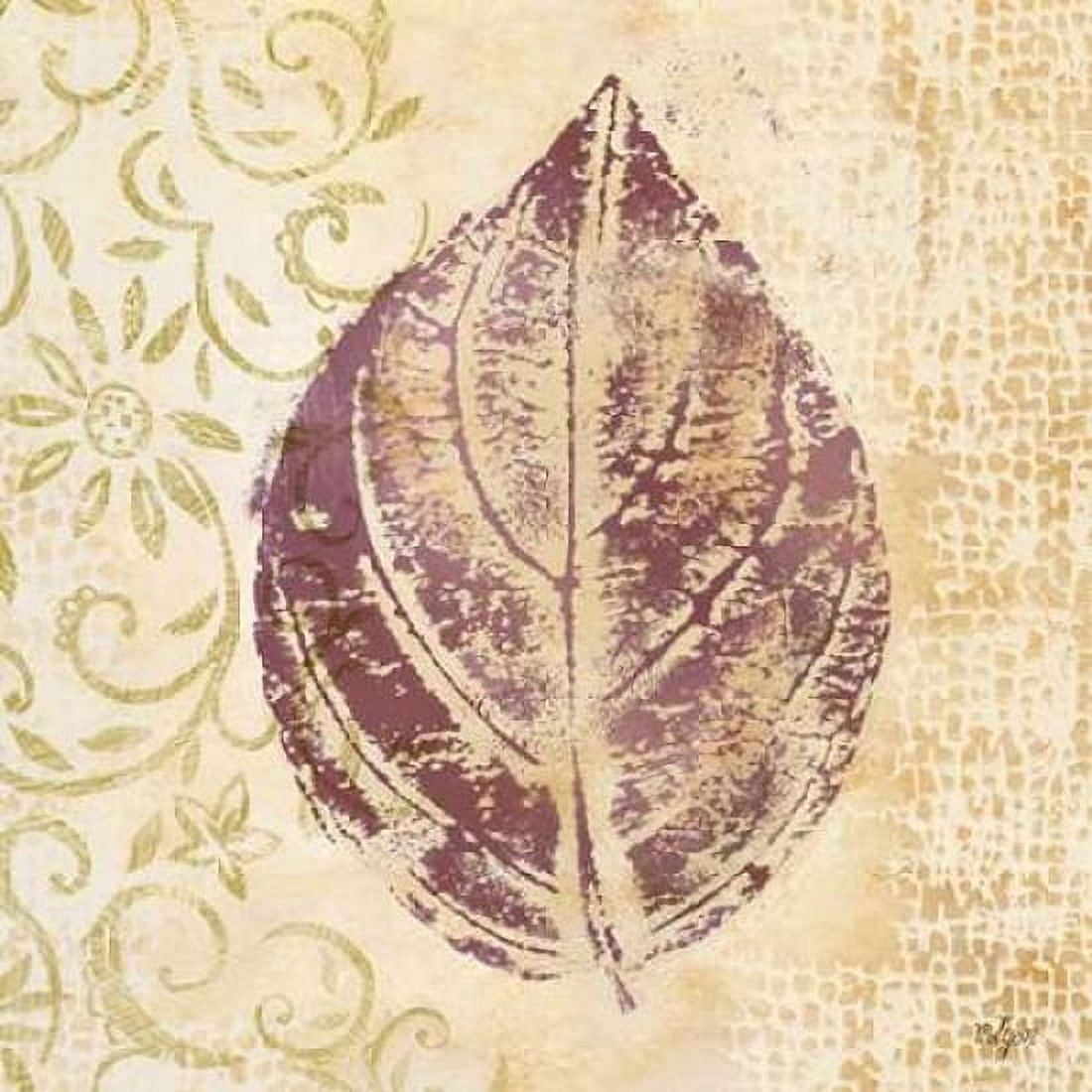 Leaf Scroll III Canvas Art - Rebecca Lyon (24 x 24)