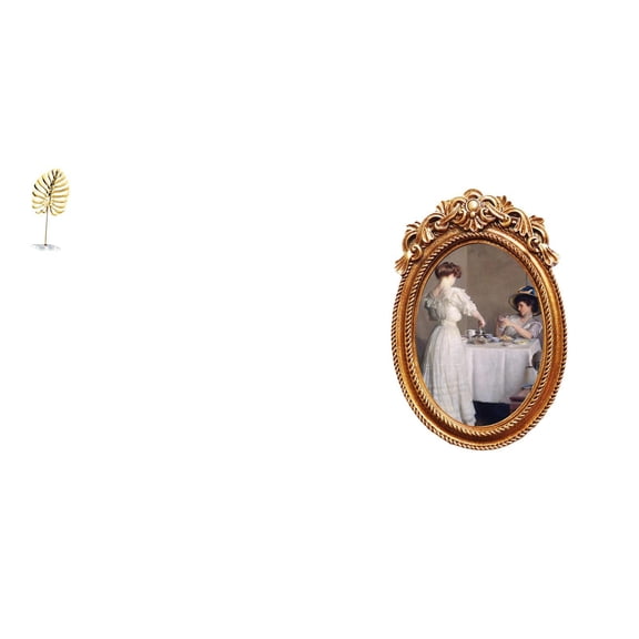 Leaf Sculpture Decorative Ornament Photo Frame Eco Friendly Resin Design for Living Room Bar Tabletop