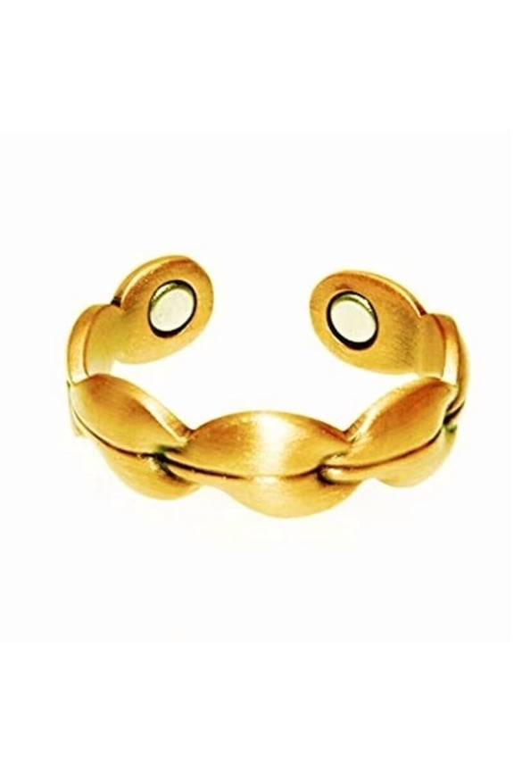 Leaf Shape Magnetic Ring,Adjustable Stainless Steel Rings for Women, Dainty Leaves Stacking Finger Ring, Magnetic Jewelry Rings Thumb Rings,1pc(C)