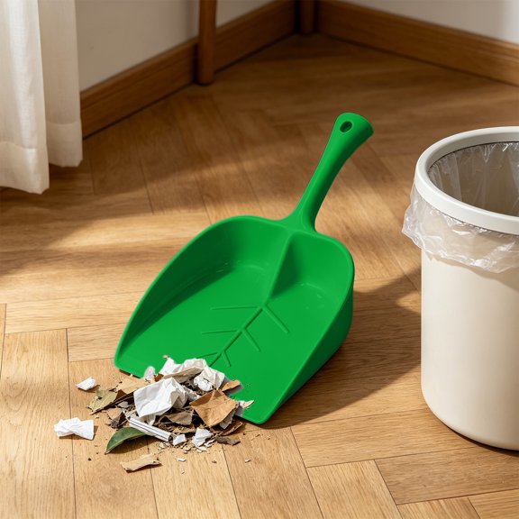 Leaf Shaped Mini Hand Dustpan, Portable Plastic Small Desktop Dust Shovel for Kitchen Counter Desk Pet Litter Cleaning