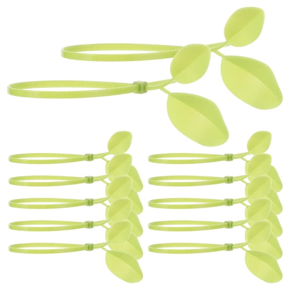 Leaf Shaped Nylon Cable Ties Locking Plants Ties and Leaf Ties Are Suitable for Indoor and Outdoor Decoration and Maintenance