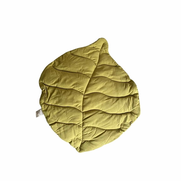 Leaf Shaped Pet Mat Soft Plush Cat Dog Bed Pad Washable Non Slip Floor Cushion For Kennel Crate Carrier 19.7 Inches
