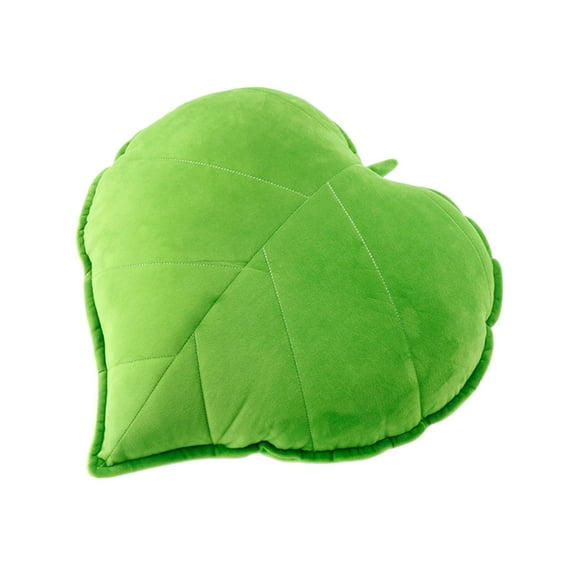 Leaf Shaped Pillow 5.12 Inch 3D Design Plush Throw Cushion Novelty Home Decor for Living Room Sofa Bedroom Couch Car Backrest Comfort Green Nature Inspired Decorations