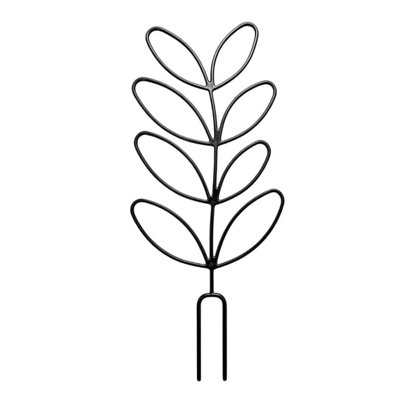 Leaf Shaped Plant Trellis, 12.6 Inch Plastic Climbing Support Stakes, Decorative Potted Plant Holder for Vines, Ivy & Flowers, Indoor Outdoor Garden Use