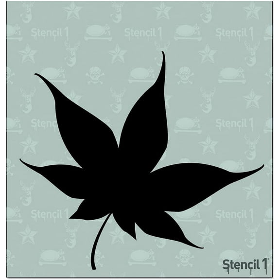 Leaf Silhouette 1 Stencil 5.75" x 6" Art Craft