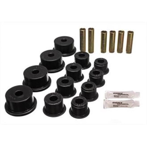Leaf Spring & Shackle Bushing Set for 1984 to 2001 XJ Cherokee, Black