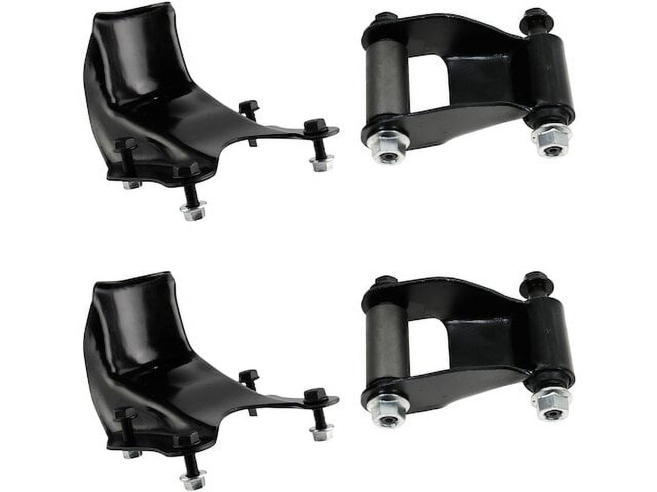 Leaf Spring Shackle and Bracket Kit 4 Piece Compatible with 2003