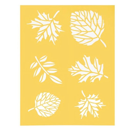 Leaf Stencils. 8.5 x 11"