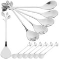thumbnail image 1 of Leaf Stirring Spoon Bar Delicate and Polished Design Spoons for Coffee Cocktail Supply Stick, 1 of 1