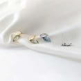 thumbnail image 1 of Leaf Stud Earrings in Sterling Silver,Gold,Silver,Small Leaf Stud,Dainty Plant Leaf Earrings,Simple Everyday Earrings,Nature Inspired Earrings, 1 of 6