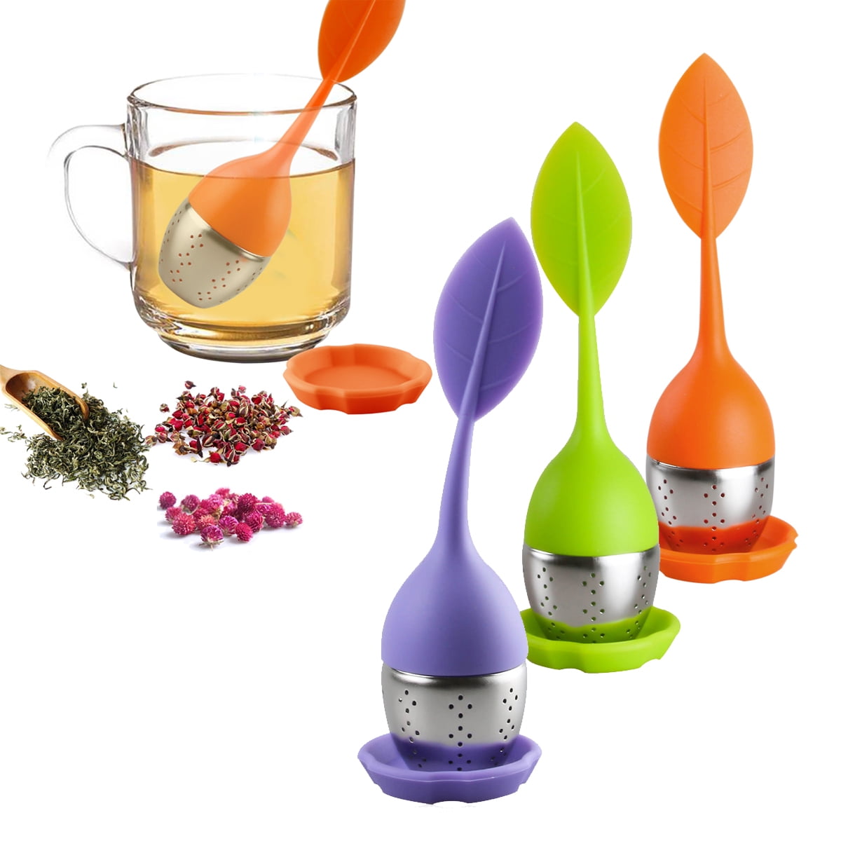 Leaf Tea Infuser for Tea Pot Mug Cup Loose Tea Strainer Steeper for