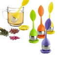 thumbnail image 1 of Leaf Tea Infuser for Tea Pot Mug Cup- Loose Tea Strainer Steeper for Fennel Tea Rooibos Tea Herbal Team Yellow Green Purple Orange Set 4, 1 of 5