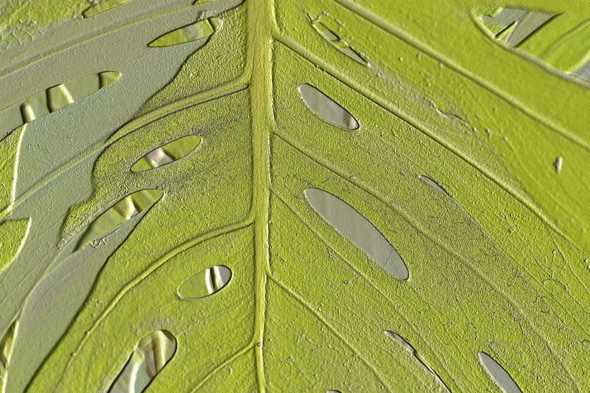 Leaf Texture Background Canvas Art - Paul Sale Design Pics (18 x 12)