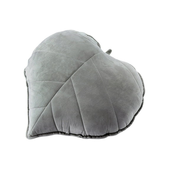 Leaf Throw Pillow 5.12 Inch Shaped Plush Cushion 3D Novelty Decorative Pillow for Sofa Couch Living Room Bedroom Car Home Decor Backrest Comfort Green Nature Theme Decorations