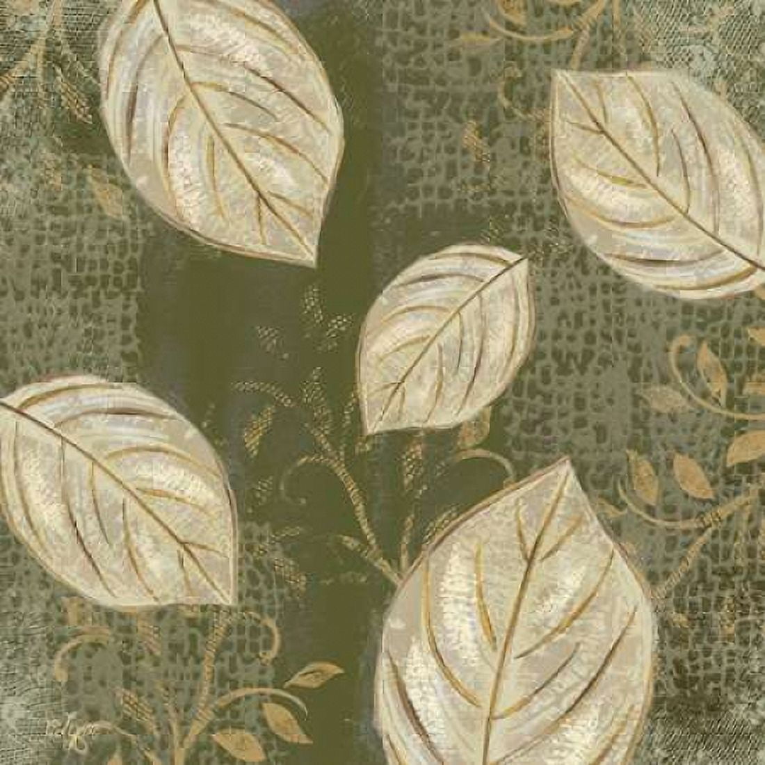 Leaf Toss Mix II Canvas Art - Rebecca Lyon (24 x 24)
