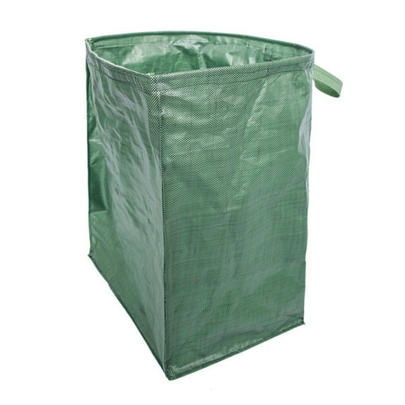 Leaf Trash Bag Large Capacity Lawn Gardening Branches Leaves Cleaning Pouch Outdoor Waste Tote Container Green