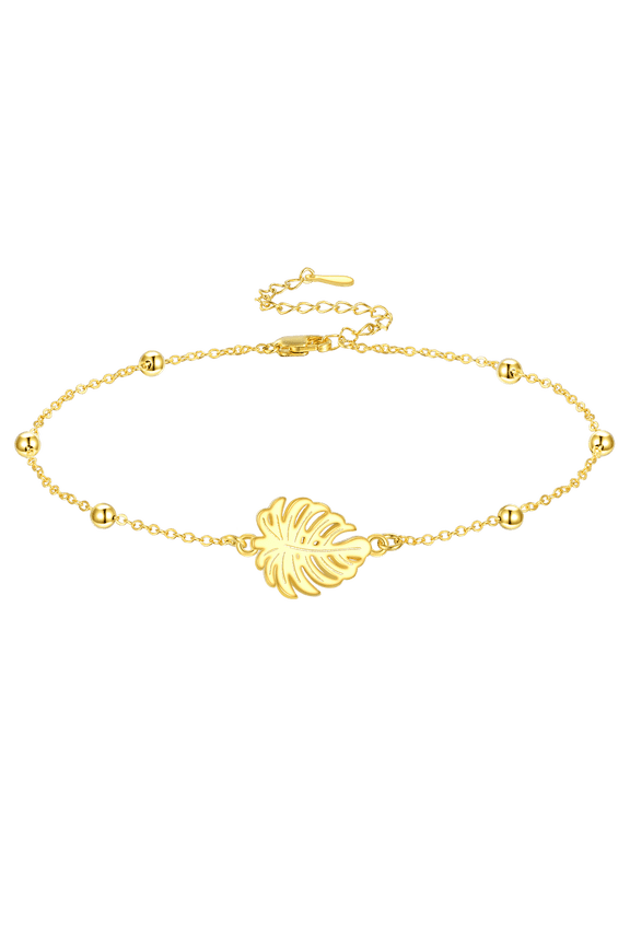 Leaf Tropical Monstera Bracelet 925 Sterling Silver Monstera Bracelet Gifts for Birthday