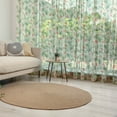 thumbnail image 1 of Leaf Tulle Curtains with Rod Pocket, Hawaiian Aloha Nature Pattern with Rainforest Elements Palm Branches Hibiscus, Sheer Drape for Wedding Party 2 Panels, 7 Sizes, Peach Salmon Green, by Ambesonne, 1 of 3