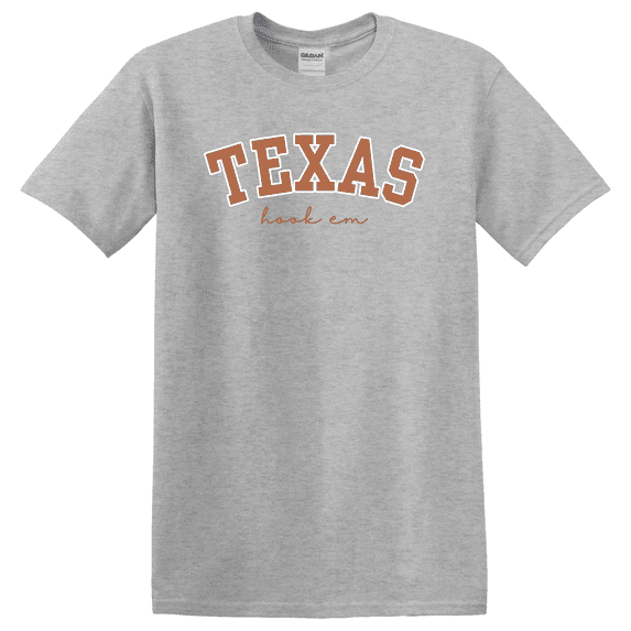 Leaf University Of Texas Hook Em College Game Day Longhorn Football Graphic T-Shirt