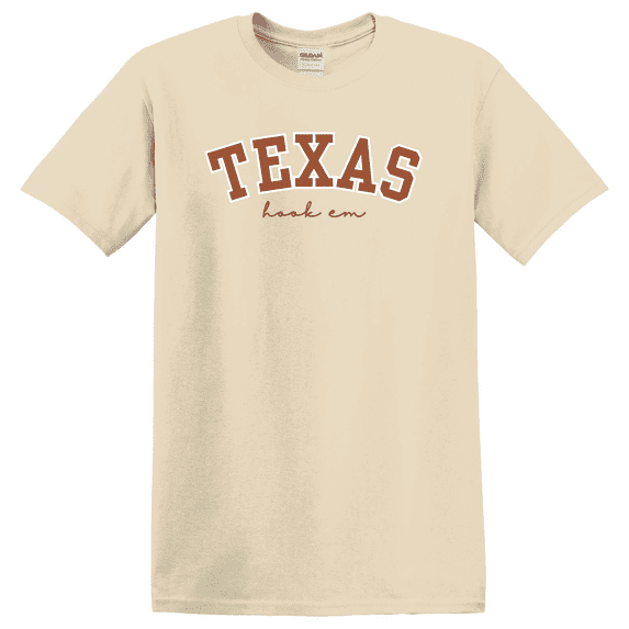 Leaf University Of Texas Hook Em College Game Day Longhorn Football Graphic T-Shirt