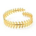 thumbnail image 1 of Leaf Upper Arm Cuff Band Alloy Open Armlets Bangle for Girl Women Golden Inner Diameter: 3-3/8 inch(8.7cm), 1 of 3