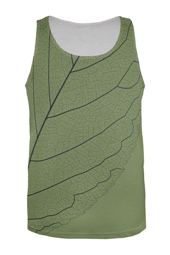 Leaf Veins All Over Adult Tank Top - Medium