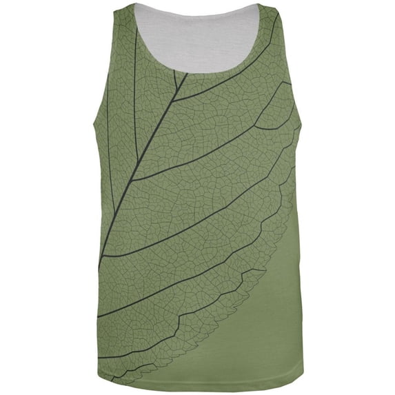 Leaf Veins All Over Adult Tank Top - Small