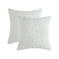 thumbnail image 1 of Leaf Velvet Pillow Cover, 18x18 Decorative Couch Throw Pillow Case 2 Pack, White, 1 of 7