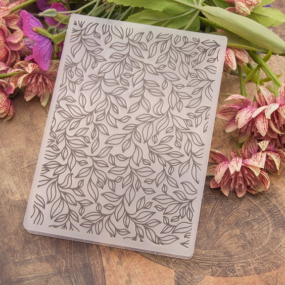 Leaf Vine 3D Embossing Folder, Ouginx 4.1x5.7 inch 3D Textured Plate Templates for Card Making Scrapbooking Paper Craft Tool