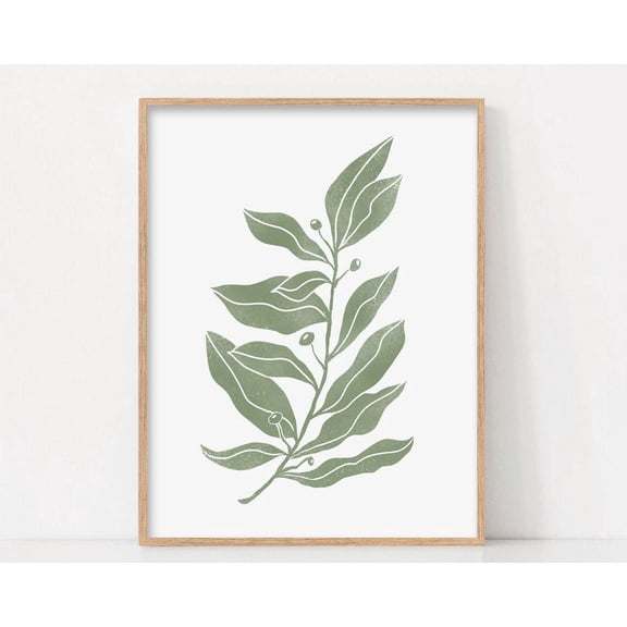 Leaf Wall Art Botanical Leaf Print Sage Green Wall Print Wall Decor Tropical Leaf Print Wall Art New Home Wall Art Scandi Wall Art Modern Wall Decor Art