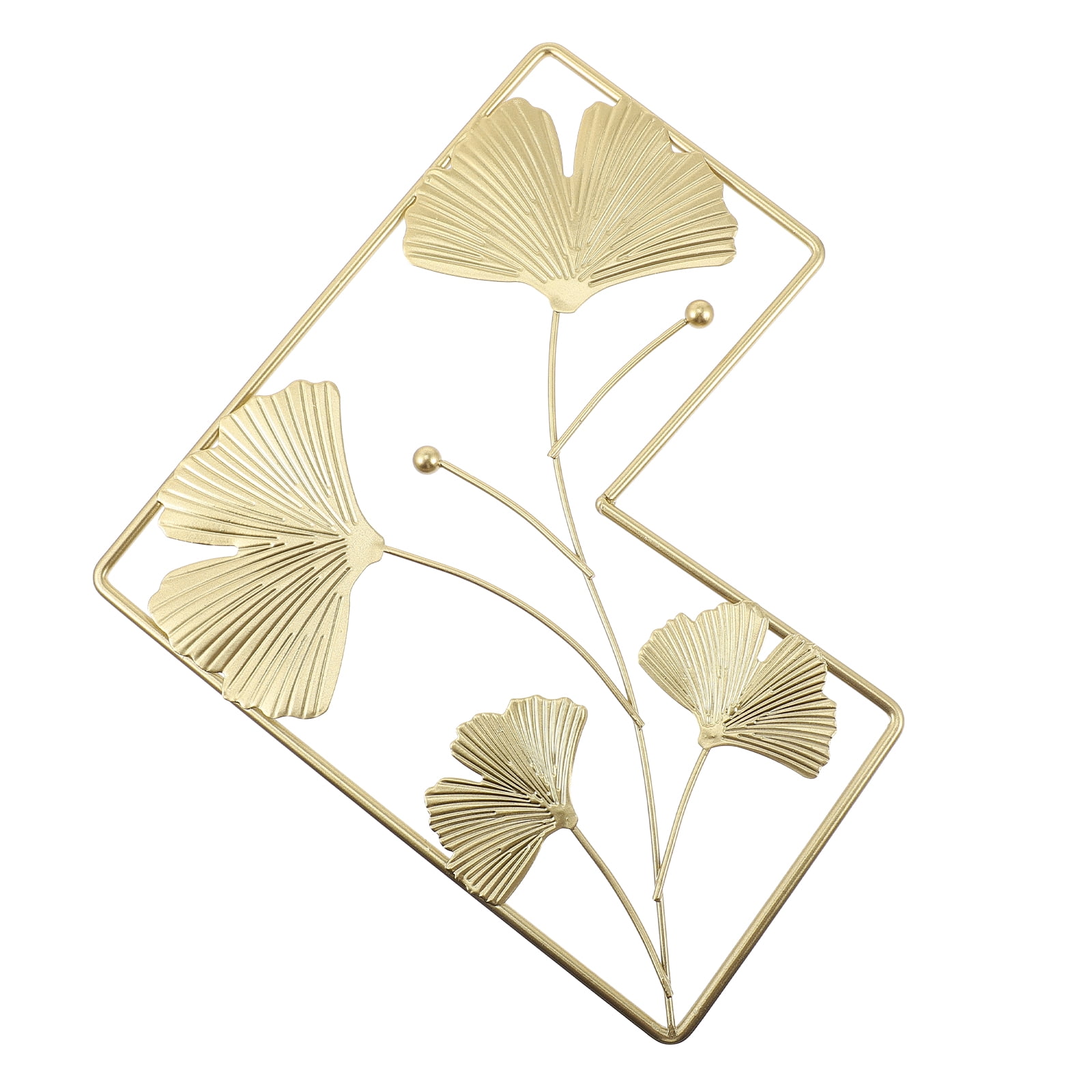 Leaf Wall Hanging Gold Decor Leaf Hanging Pendant Gold Leaf Wall Decor Metal Flowers Wall Decor