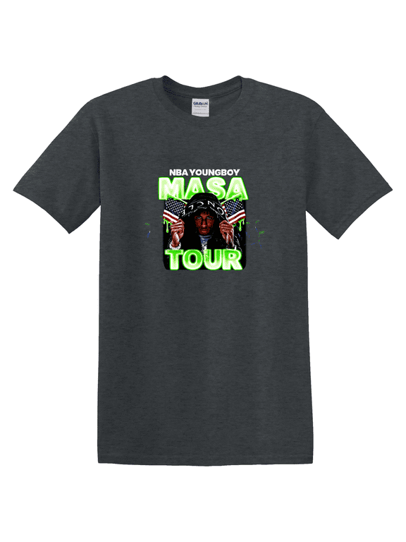 Leaf Young Boy Masa Tour Rap Hip Hop Music Vintage Style Graphic T-Shirt