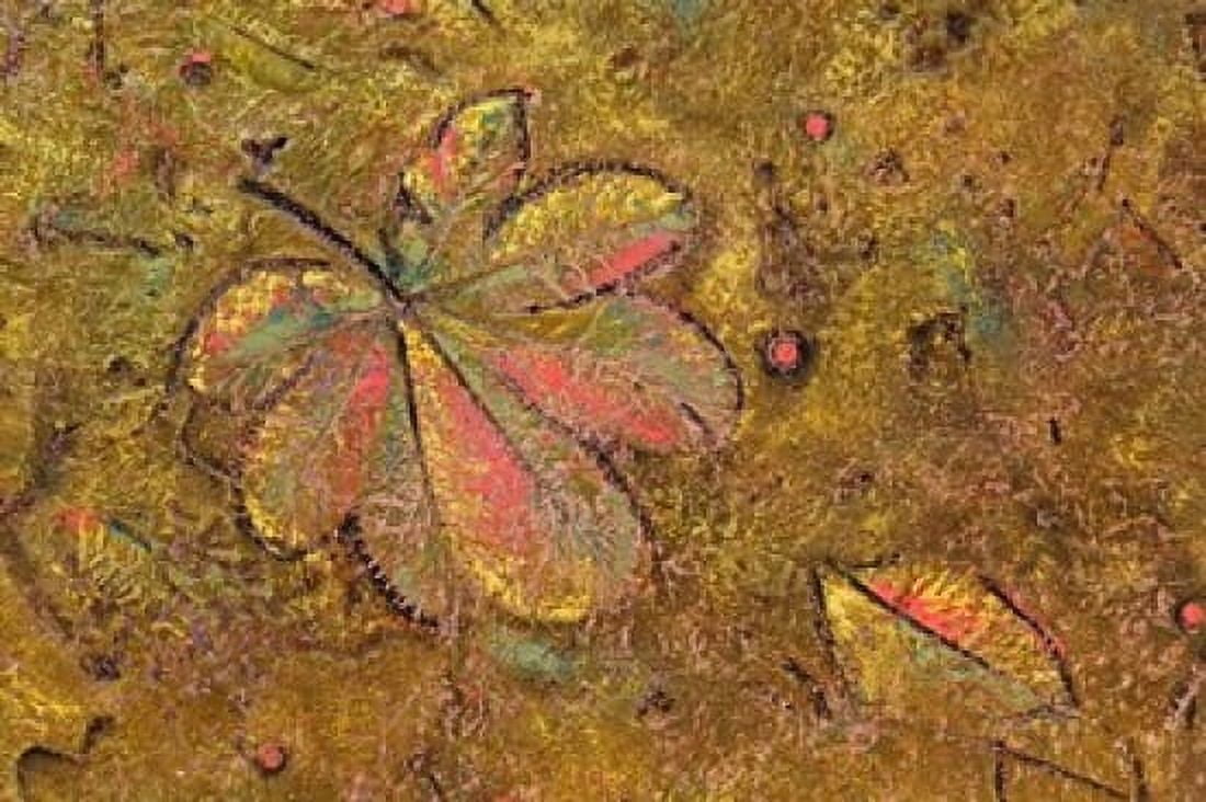 Leaf pattern in wallpaper Old Havana Cuba Canvas Art - Adam Jones DanitaDelimont (39 x 26)