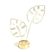 Leaf-shaped Hollow Picture Holder Card Photo Clips Holder Desk Stand for Memo Paper Note Photo Christmas Wedding Card