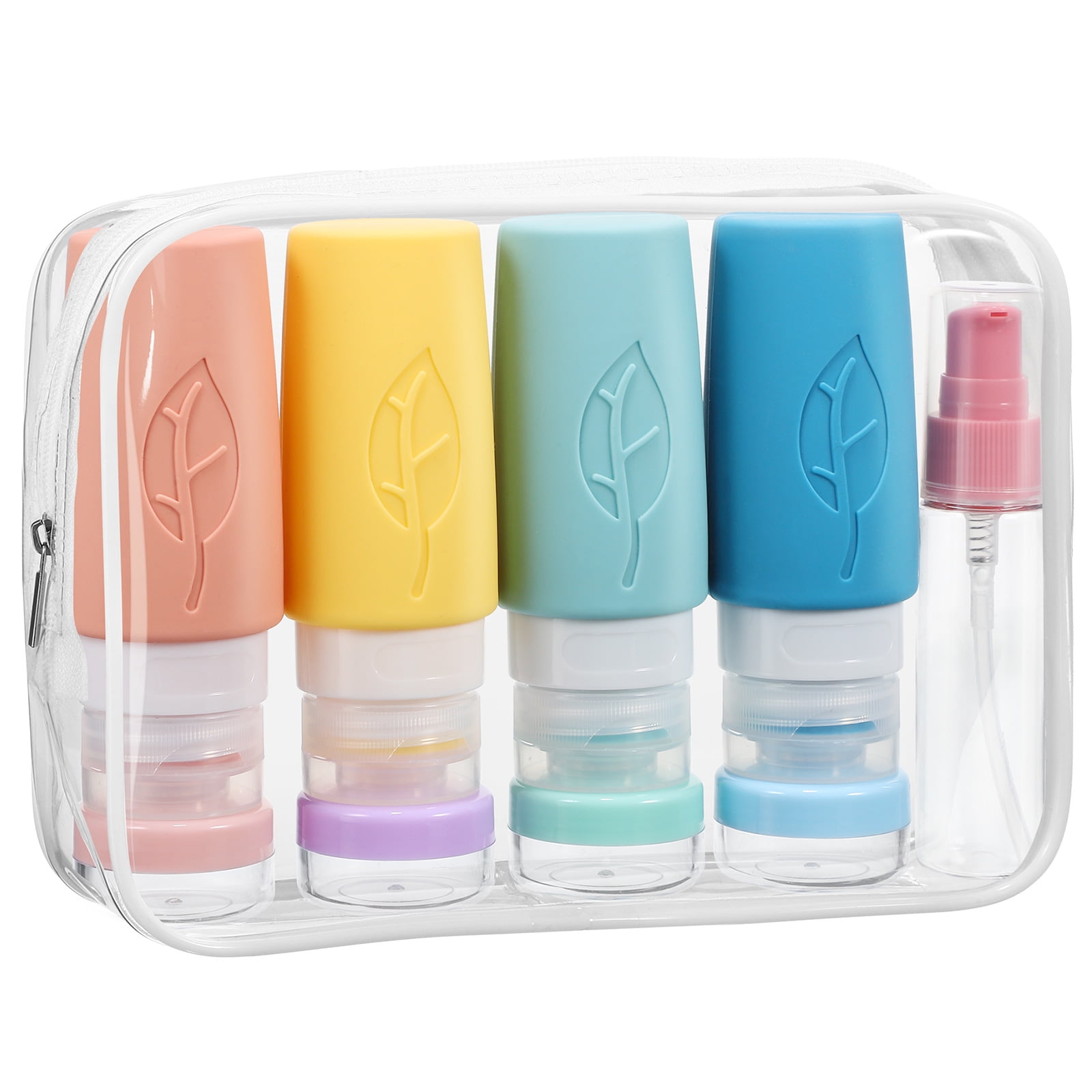 Leafshaped Travel Silicone Dispensing Bottle Set Container Leakproof