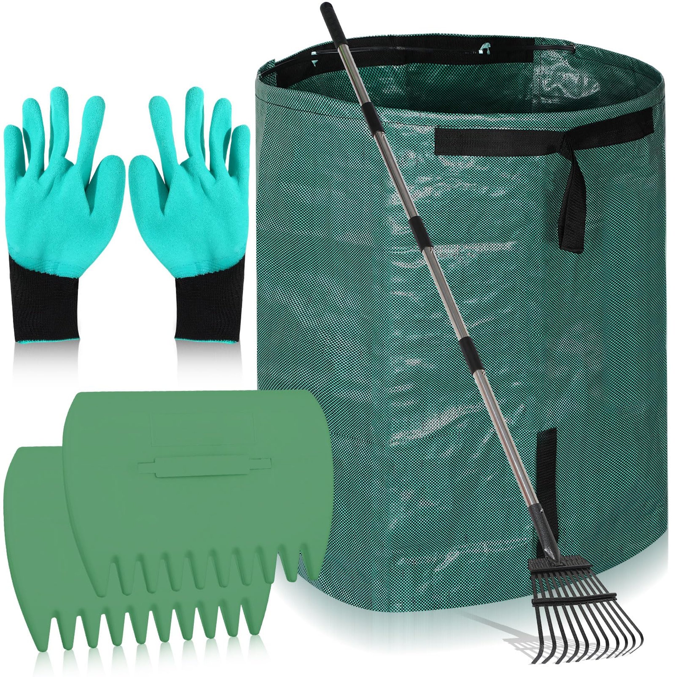 LeafMaster Rake and Scoop Set with Garden Bag - Walmart.com