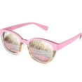 thumbnail image 1 of Leafael Polarized Sunglasses Women's Trendy Two Tone Retro Design, 100% UV Protection, Classic Pink Square, Casual & Active, 1 of 6