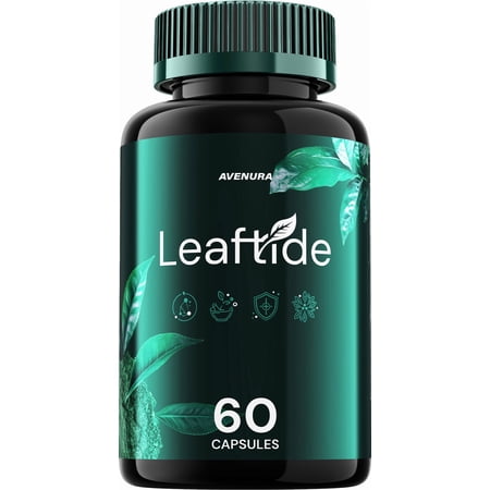 Leaftide Capsules –Advanced Formula,Natural Blend, Extra Strength, 1 Pack, 60 Capsules
