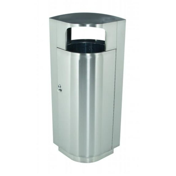 Leafview 20 Gallon Stainless Trash Receptacle