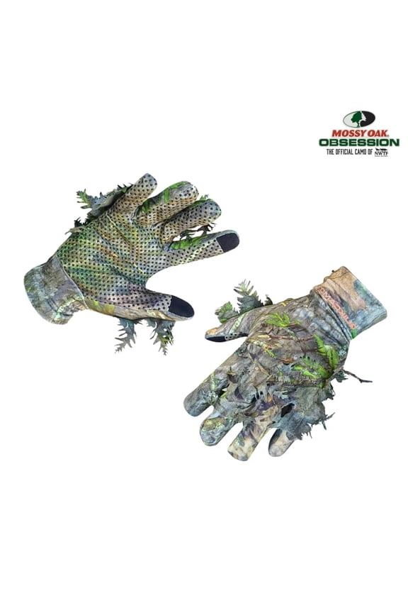 Leafy Camo Gloves (Fingerless or Touchscreen Tips)