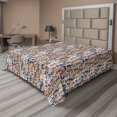 thumbnail image 1 of Ambesonne Leafy Design Flat Bedding Sheet Soft Top Sheet, Simple Leaves Jungle, Queen, Ruby Dark Lavender, 1 of 1